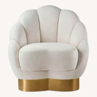 TOV Furniture Cream Velvet Accent Chairs