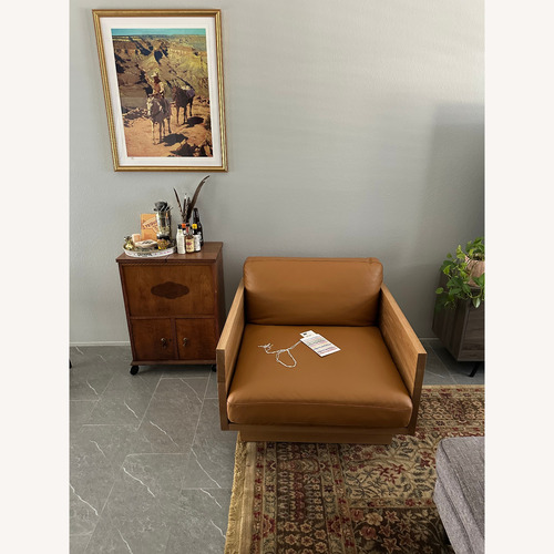 Used Design Within Reach Light Brown Chair and a Half for sale on AptDeco
