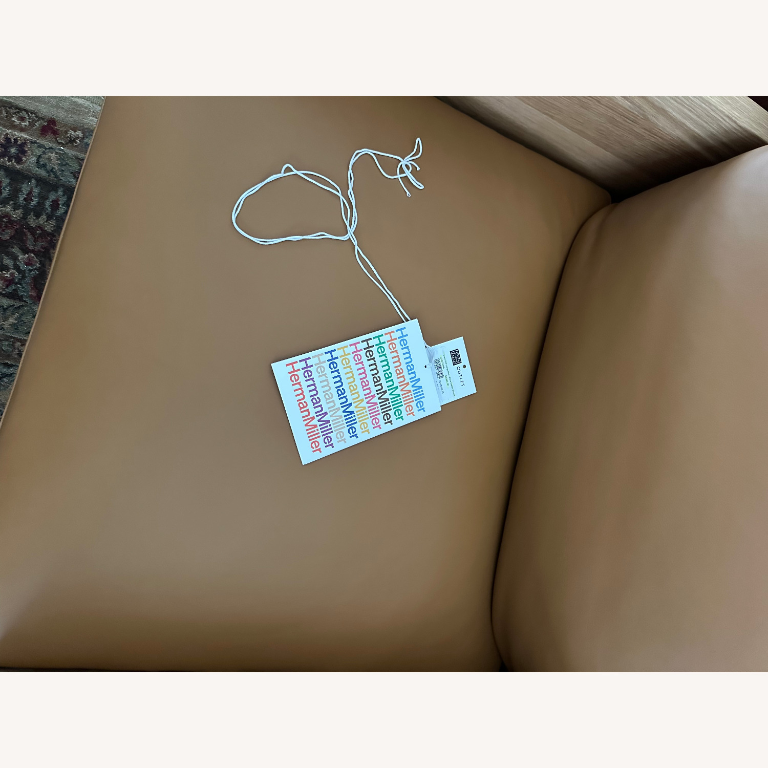 Design Within Reach Light Brown Chair and a Half - image-4