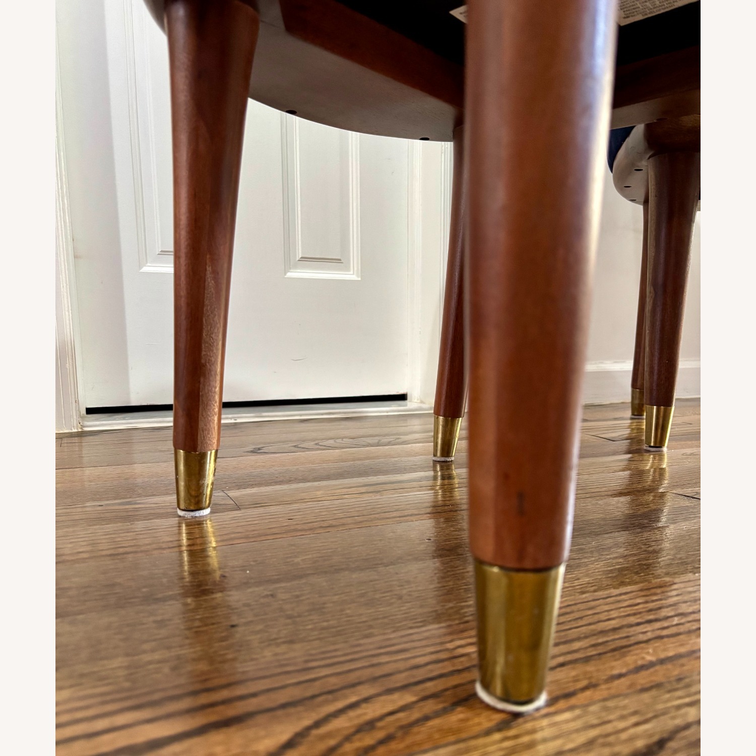 CB2 Viceroy Sapphire Blue Velvet Dining Chairs - image-4