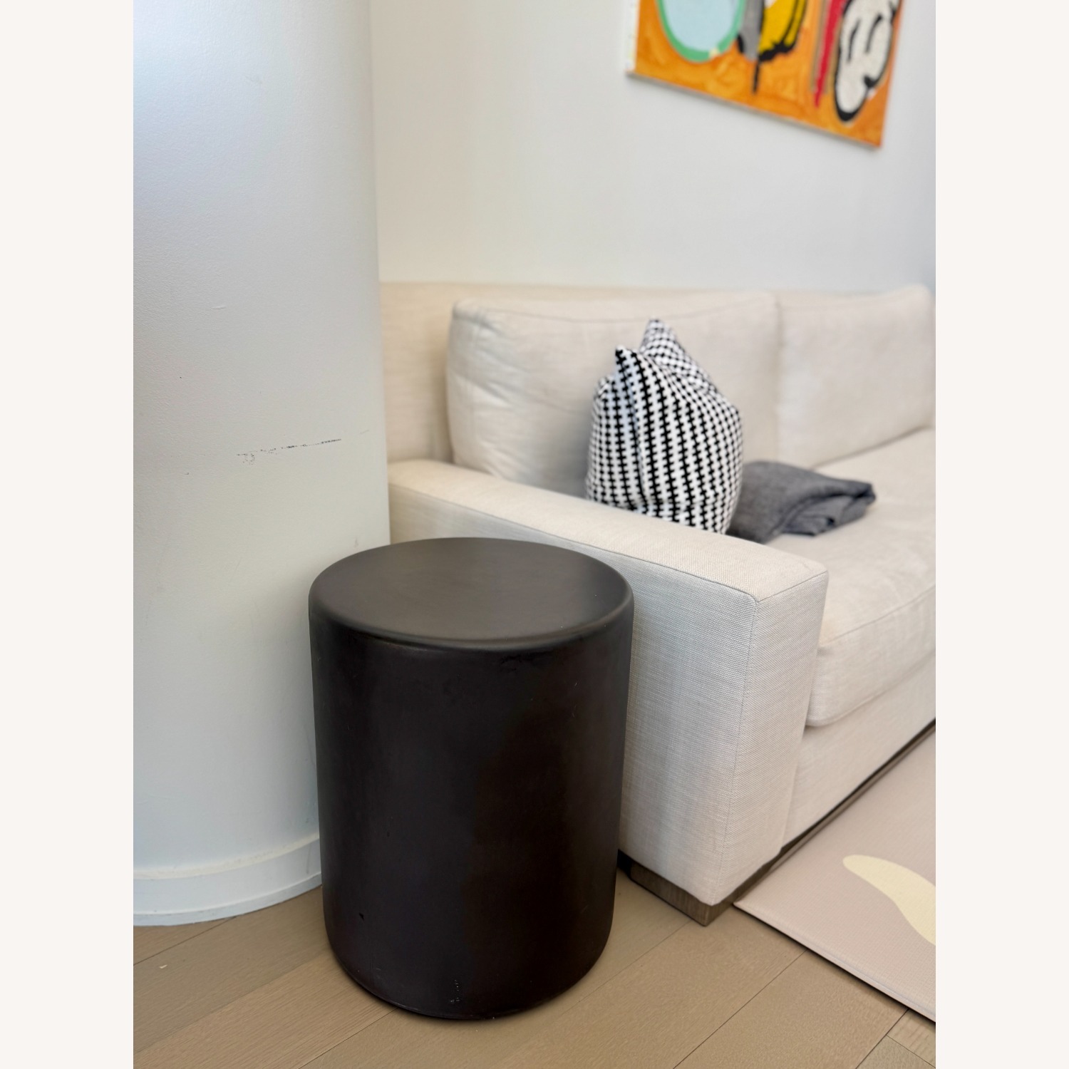 CB2 Black Metal Side Table - image-2
