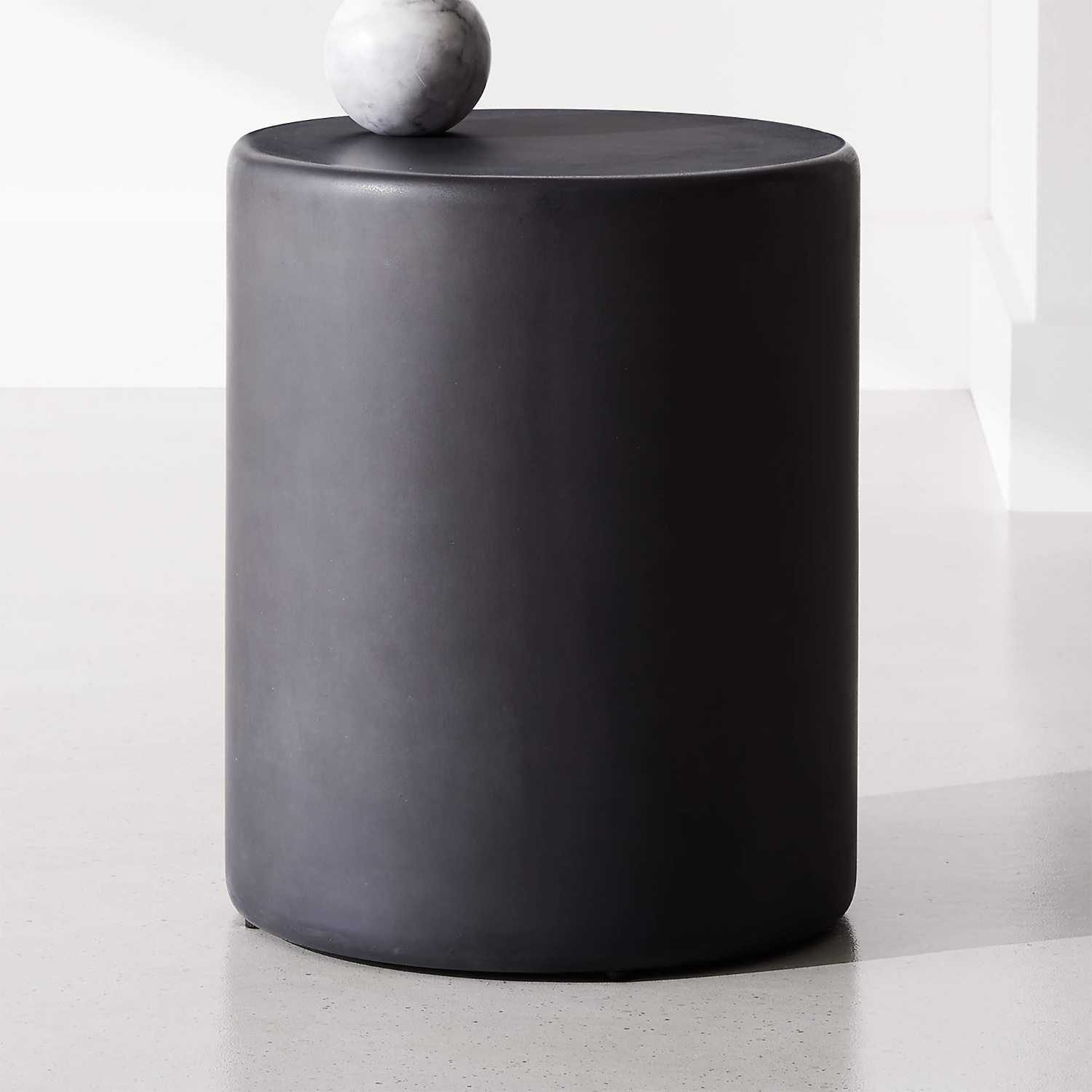 CB2 Black Metal Side Table - image-4