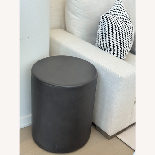 Used CB2 Black Metal Side Table for sale on AptDeco