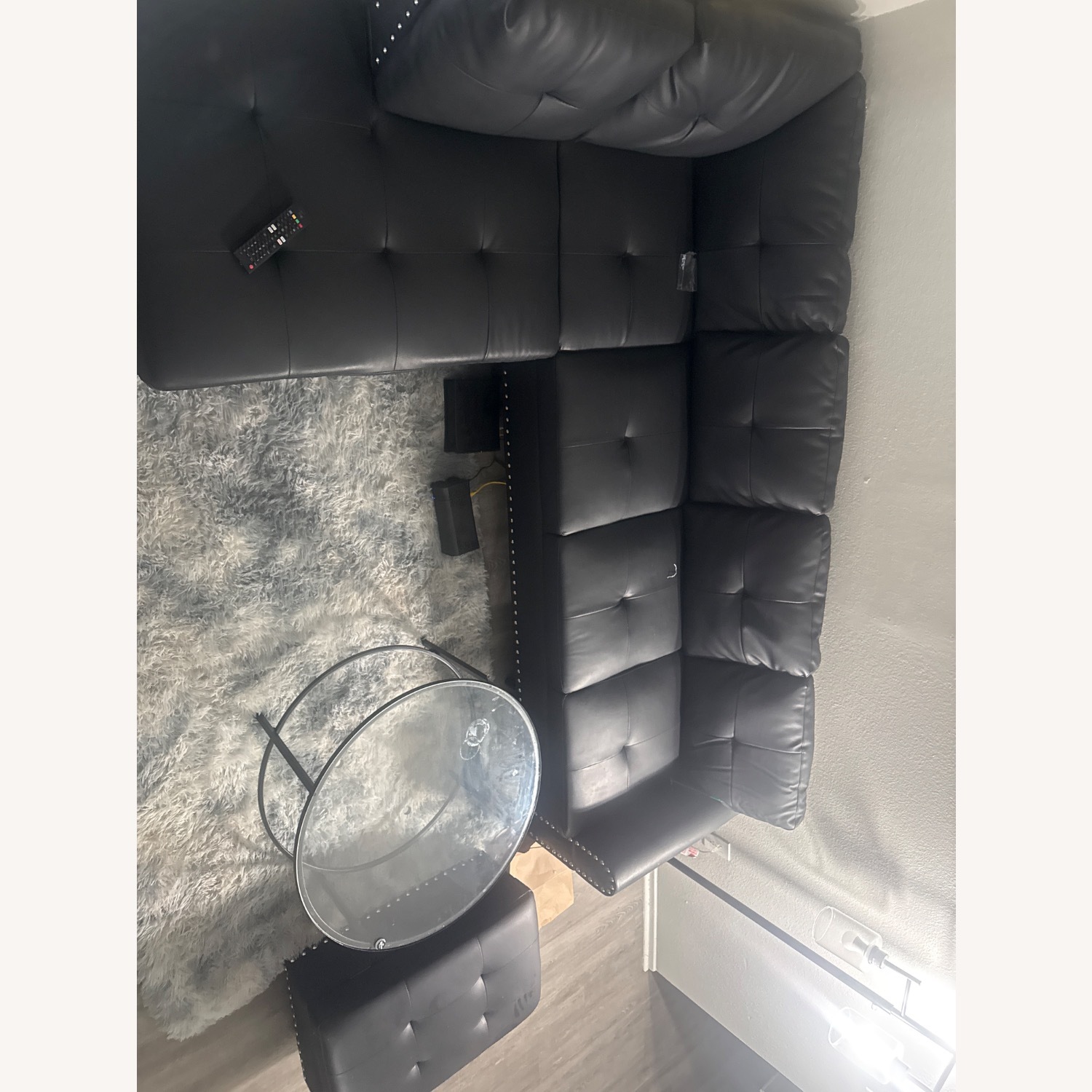 Black 3+ Seater Sofa - image-4