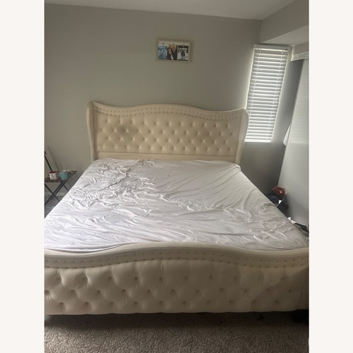 Used White King Bed for sale on AptDeco
