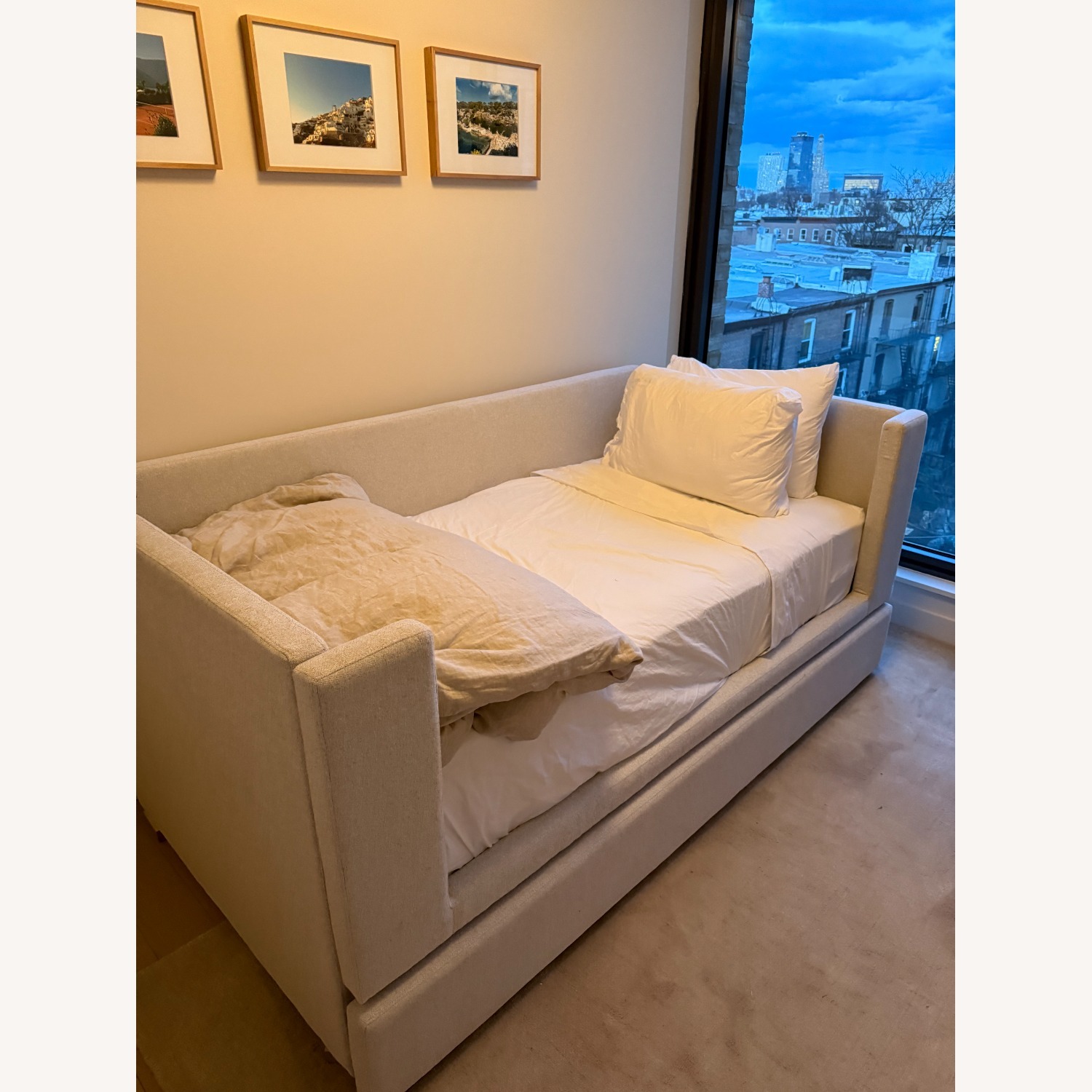 Pottery Barn Teen Shelter White Fabric Daybed - image-1