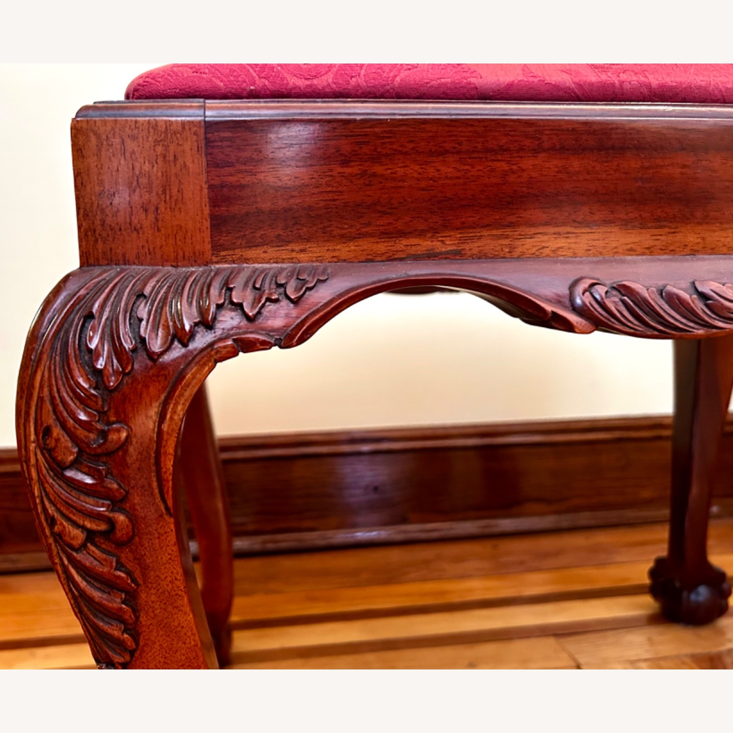 ABC Crapet and Home Georgian Style Ball & Claw Bench - image-4