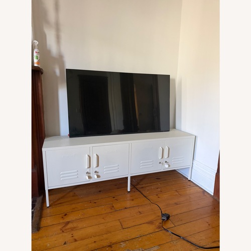 Used Mustard Made Metal Cabinet Standard White for sale on AptDeco