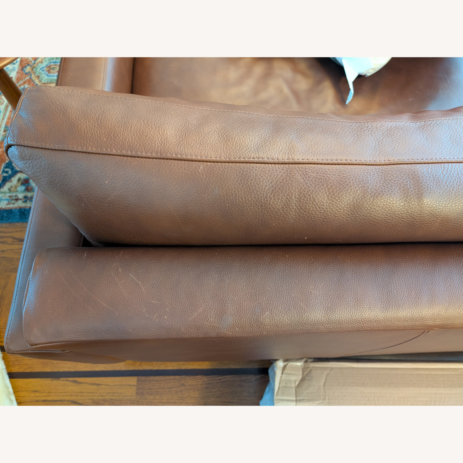 Room & Board Dark Brown Pierson Leather Sofa - image-8