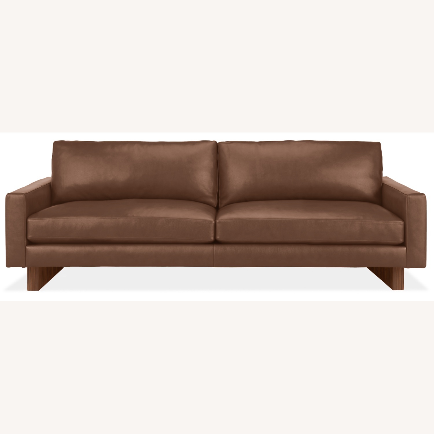 Room & Board Dark Brown Pierson Leather Sofa - image-7