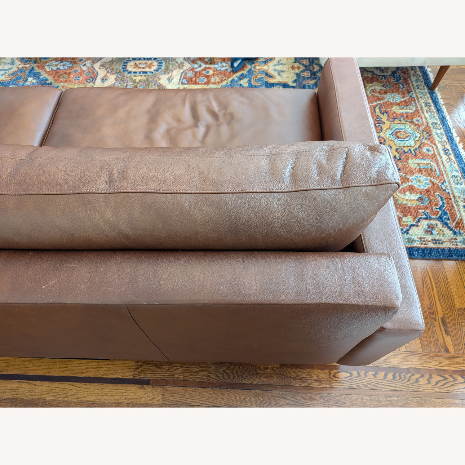 Room & Board Dark Brown Pierson Leather Sofa - image-3