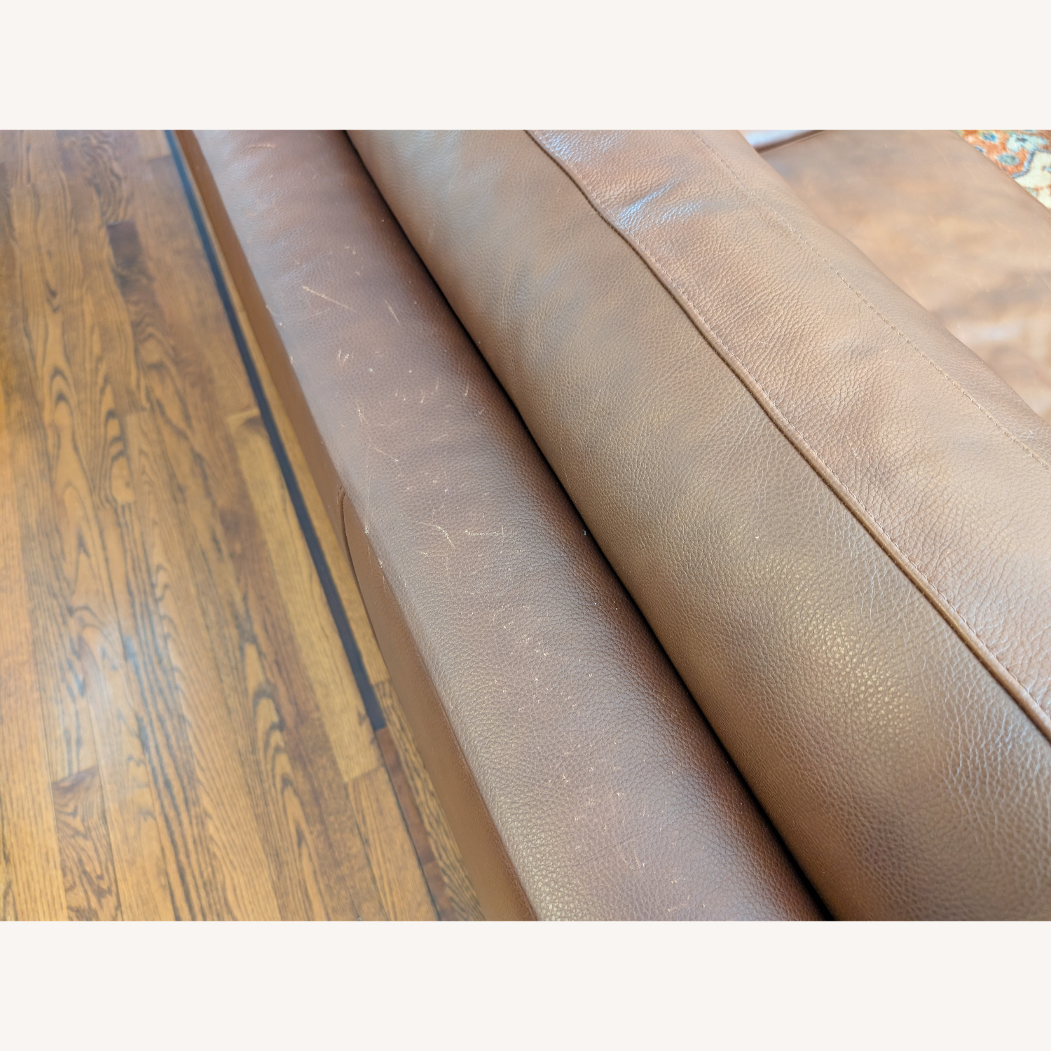 Room & Board Dark Brown Pierson Leather Sofa - image-4