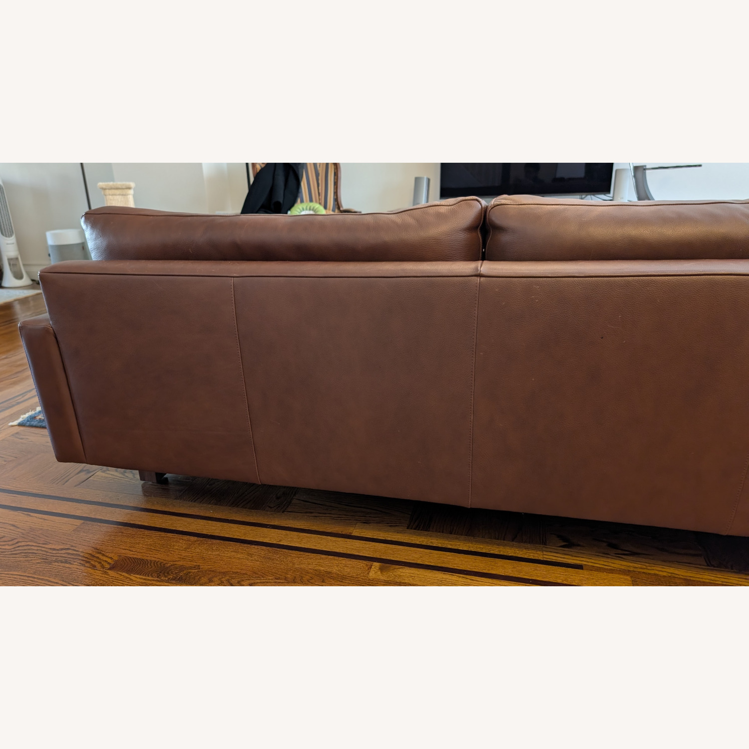 Room & Board Dark Brown Pierson Leather Sofa - image-2