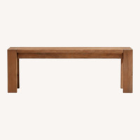 Crate & Barrel Terra Oak Dining Bench 51''