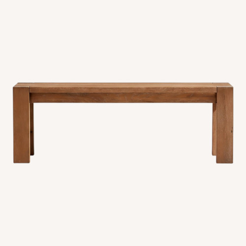 Used Crate & Barrel Terra Oak Dining Bench 51'' for sale on AptDeco