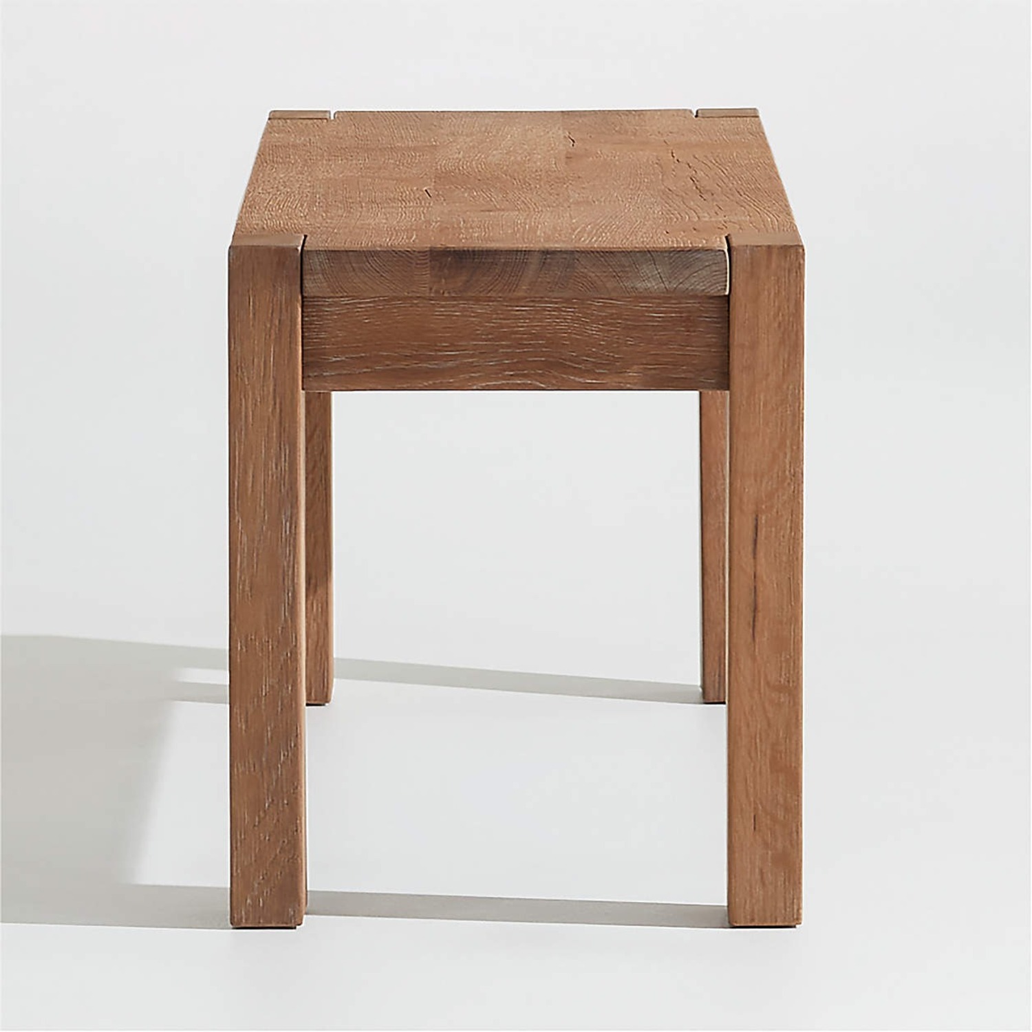 Crate & Barrel Terra Oak Dining Bench 51'' - image-3