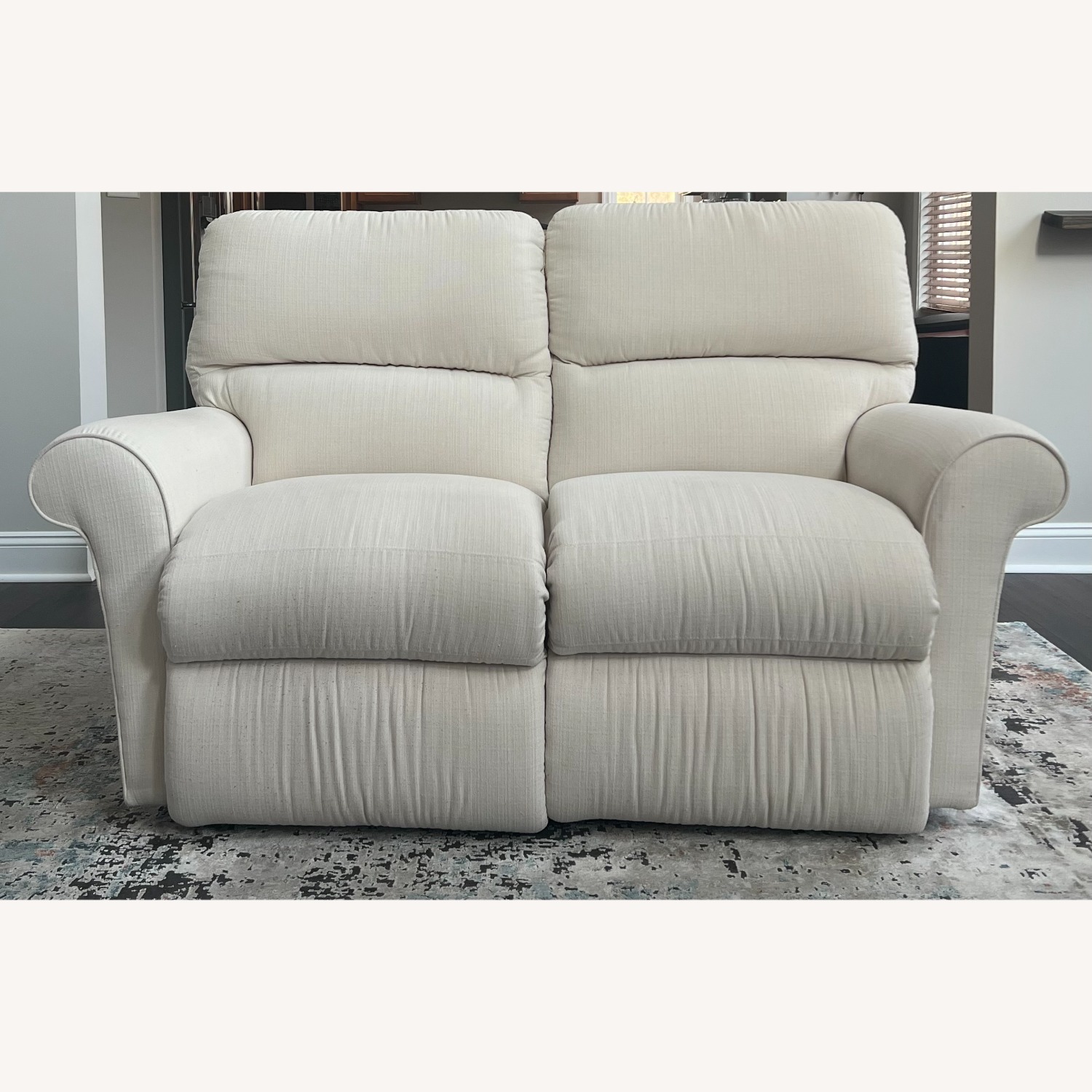 La-Z-Boy Robin Reclining Loveseat White Loveseat - image-1