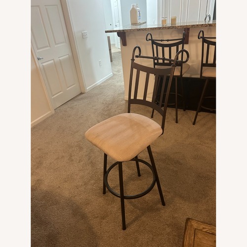 Used Dark Brown Metal Stools for sale on AptDeco