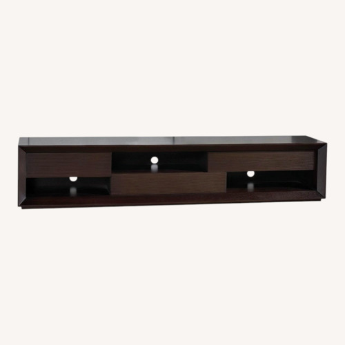 Used Wayfair Bowker Dark Brown TV Stand for sale on AptDeco