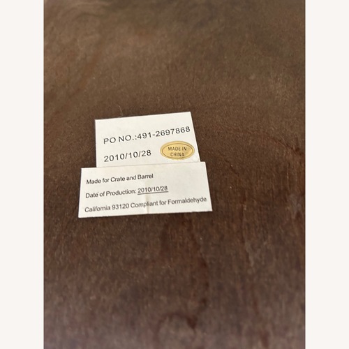 Used Crate & Barrel Clairemont Dark Brown Coffee Table for sale on AptDeco