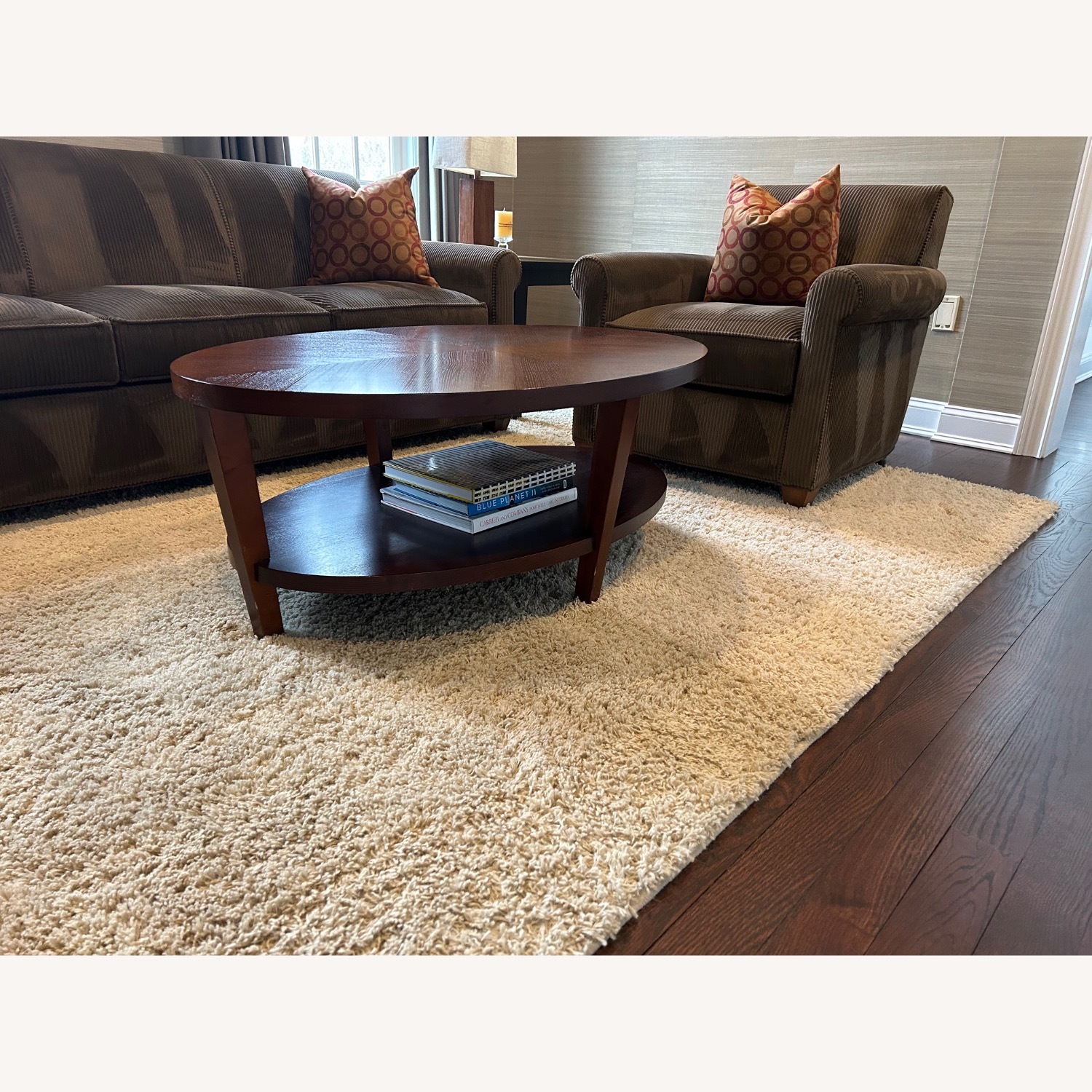 Crate & Barrel Clairemont Dark Brown Coffee Table - image-3