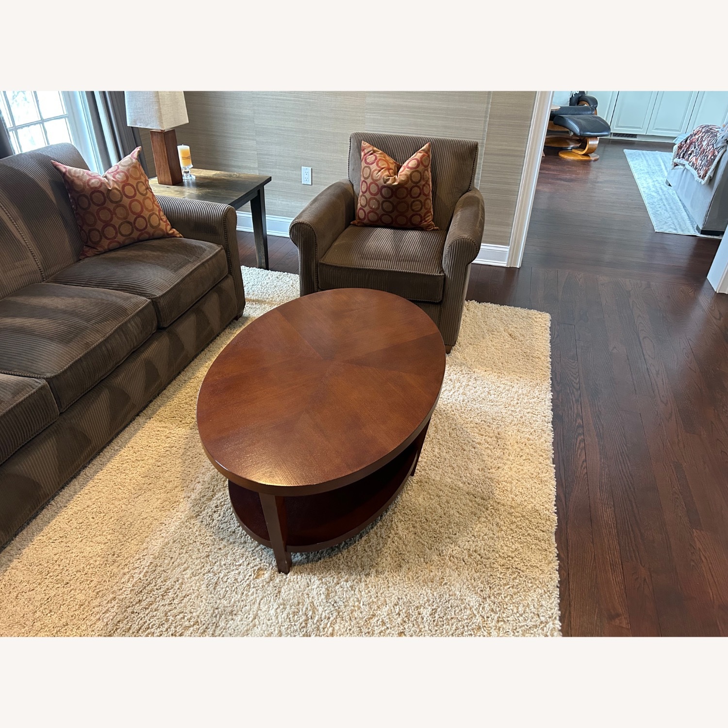 Crate & Barrel Clairemont Dark Brown Coffee Table - image-2