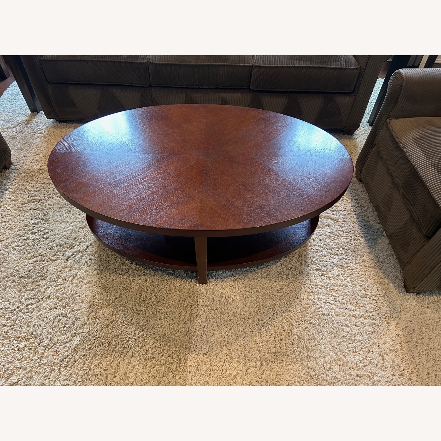 Crate & Barrel Clairemont Dark Brown Coffee Table - image-4