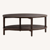 Crate & Barrel Clairemont Dark Brown Coffee Table