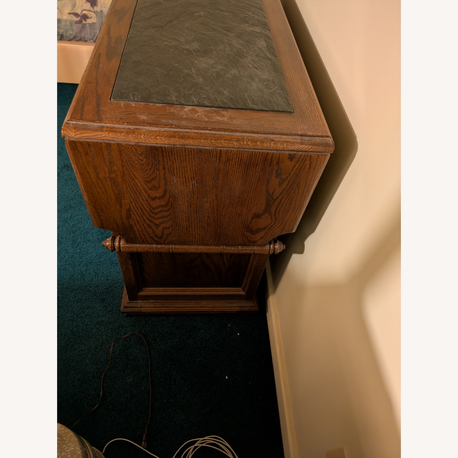 Ethan Allen Dark Brown Wood Dresser - image-3