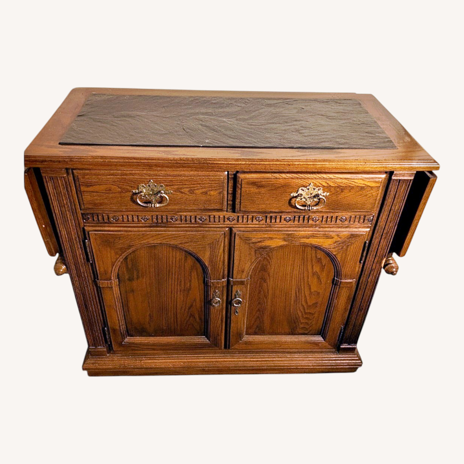 Ethan Allen Dark Brown Wood Dresser - image-0