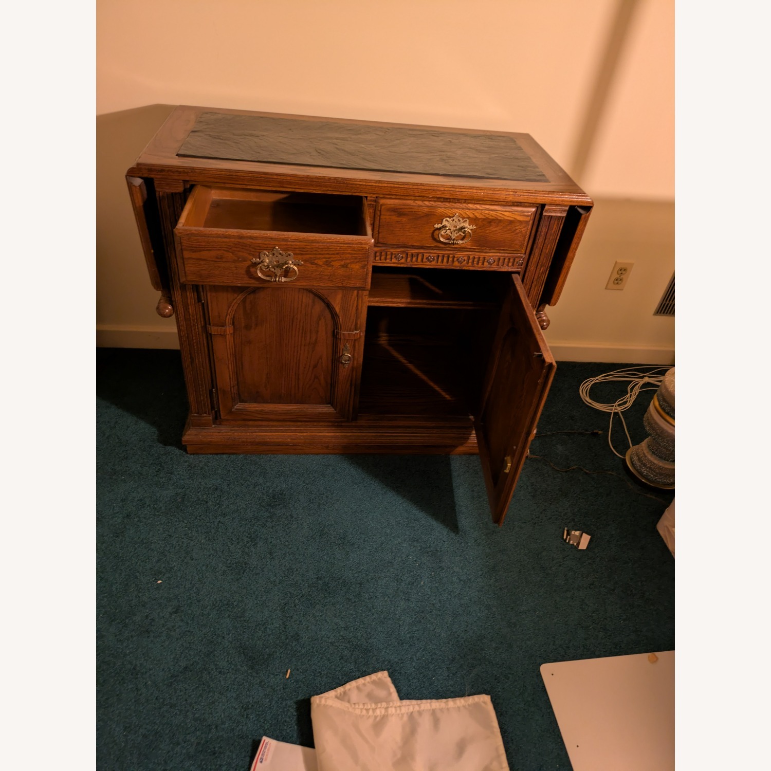 Ethan Allen Dark Brown Wood Dresser - image-2