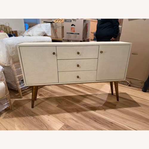 Used Made Goods Mara White Wood Sideboard for sale on AptDeco