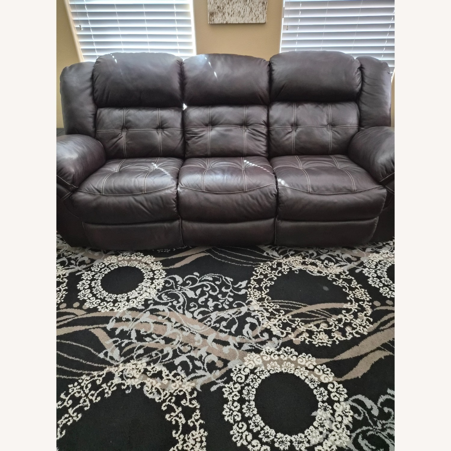 La-Z-Boy 3 Seater Leather Couch  - image-1