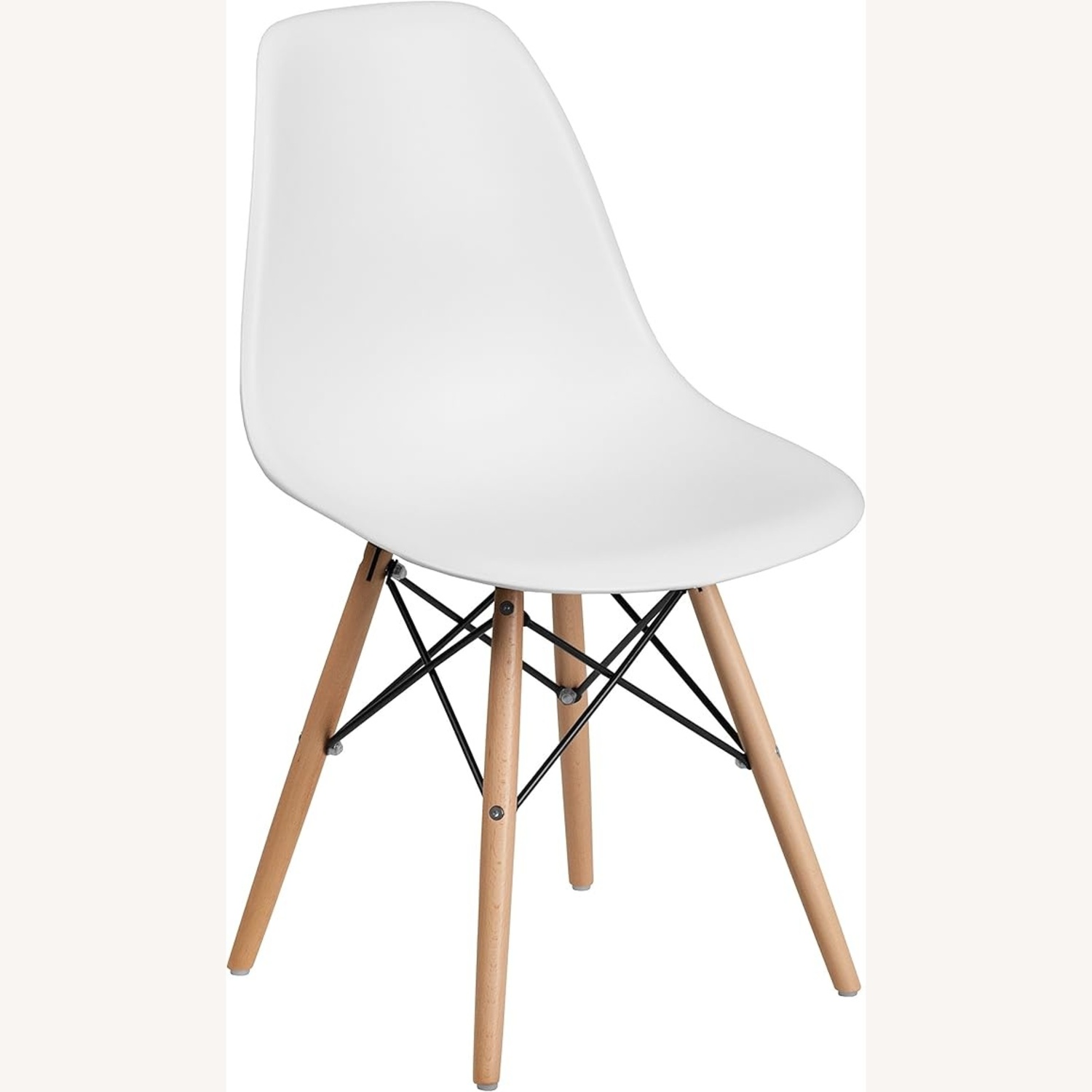 White Plastic Dining Chairs - image-6
