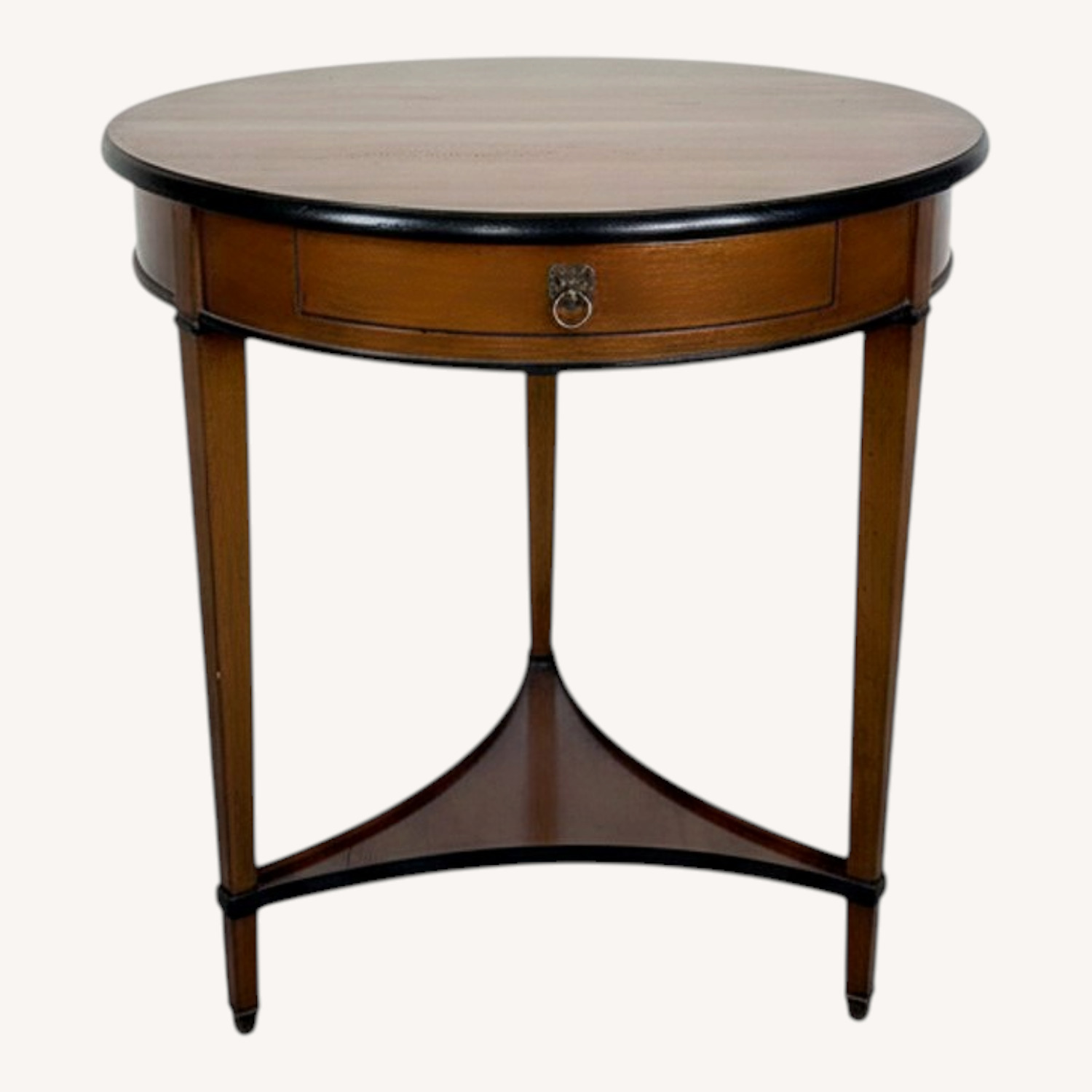 Round “de bournais” Wood Side Table - image-0