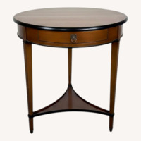 Round “de bournais”  Wood Side Table