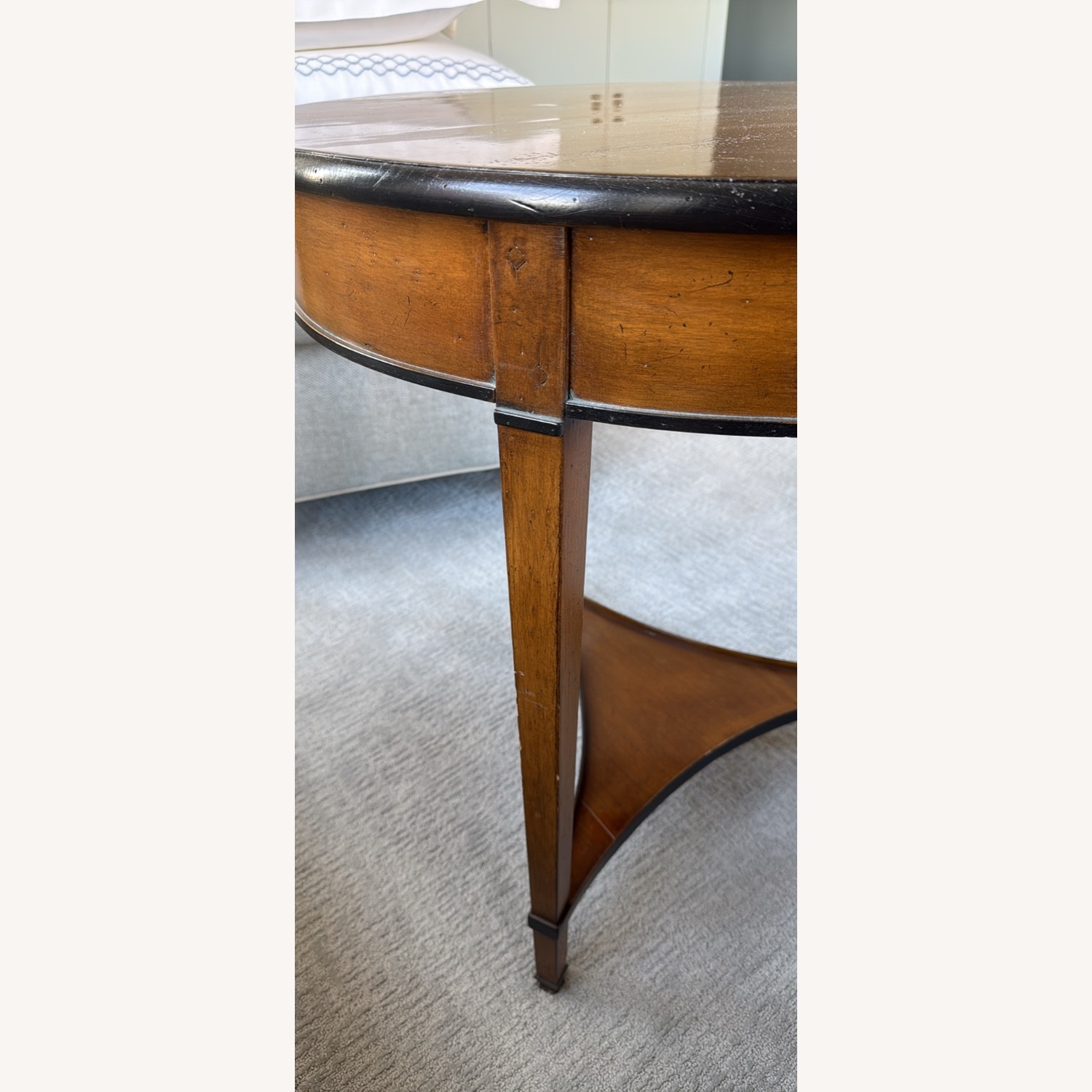 Round “de bournais” Wood Side Table - image-5