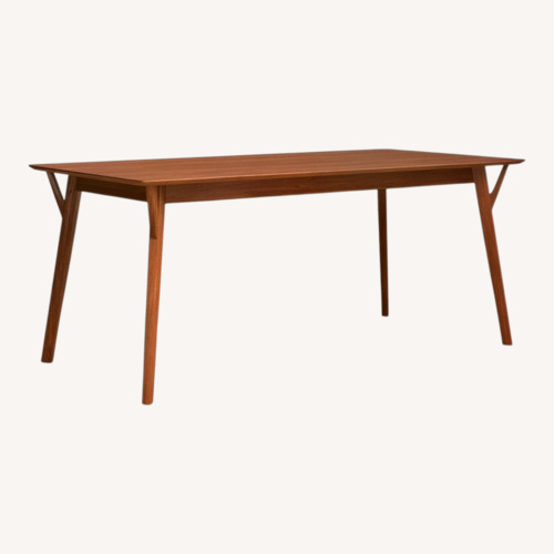 Used AllModern Evanston Dining Table in White Wash for sale on AptDeco