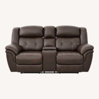 La-Z-Boy Dark Brown Leather Loveseat