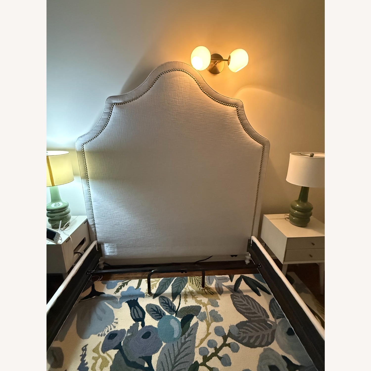 Serena and Lily Grey Upholstered Queen Bed - image-3