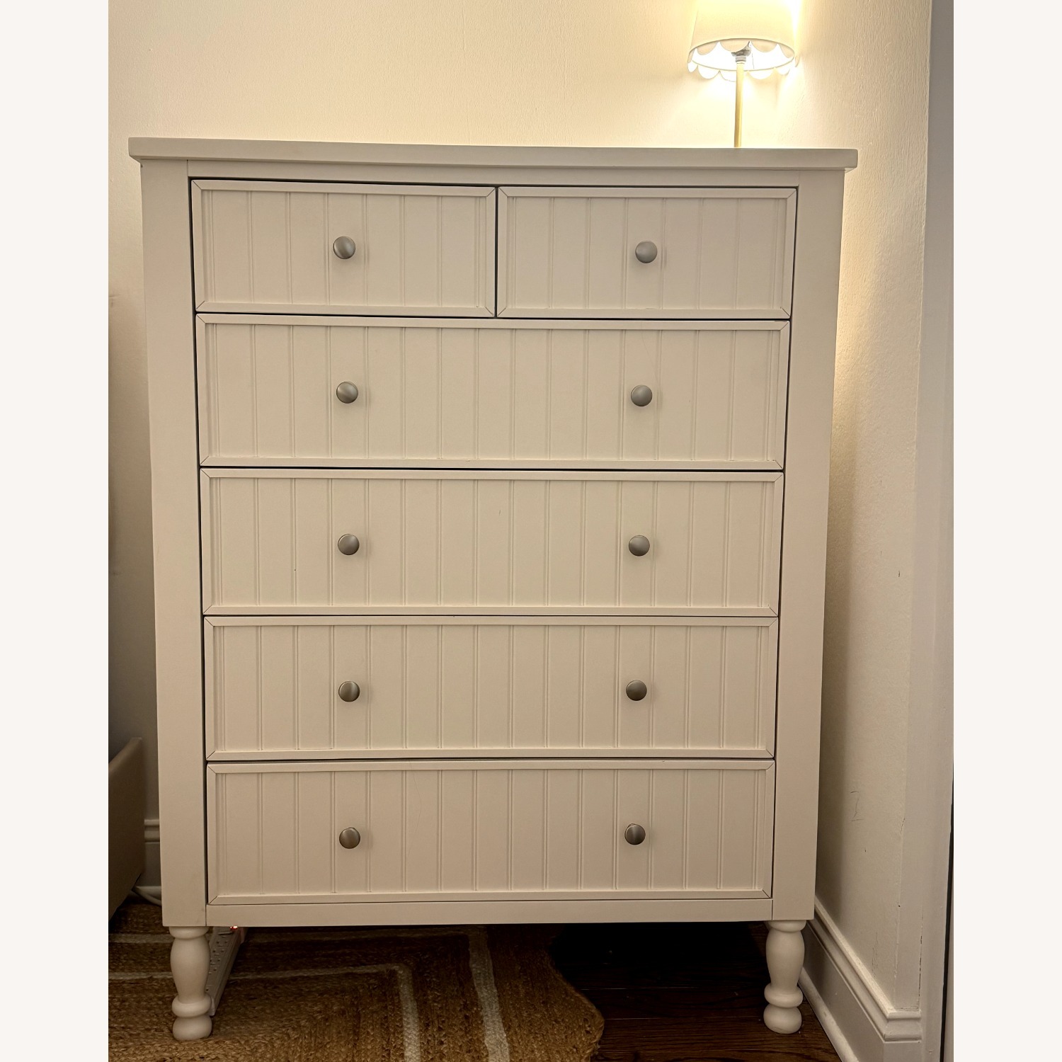 Pottery Barn Kids White Wood Dresser - image-1