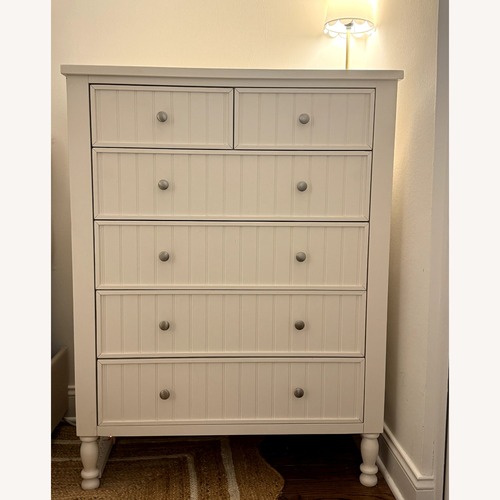 Used Pottery Barn Kids White Wood Dresser for sale on AptDeco