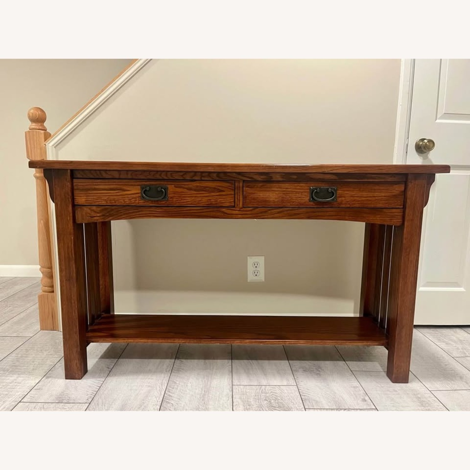 Oak Console Table - image-1