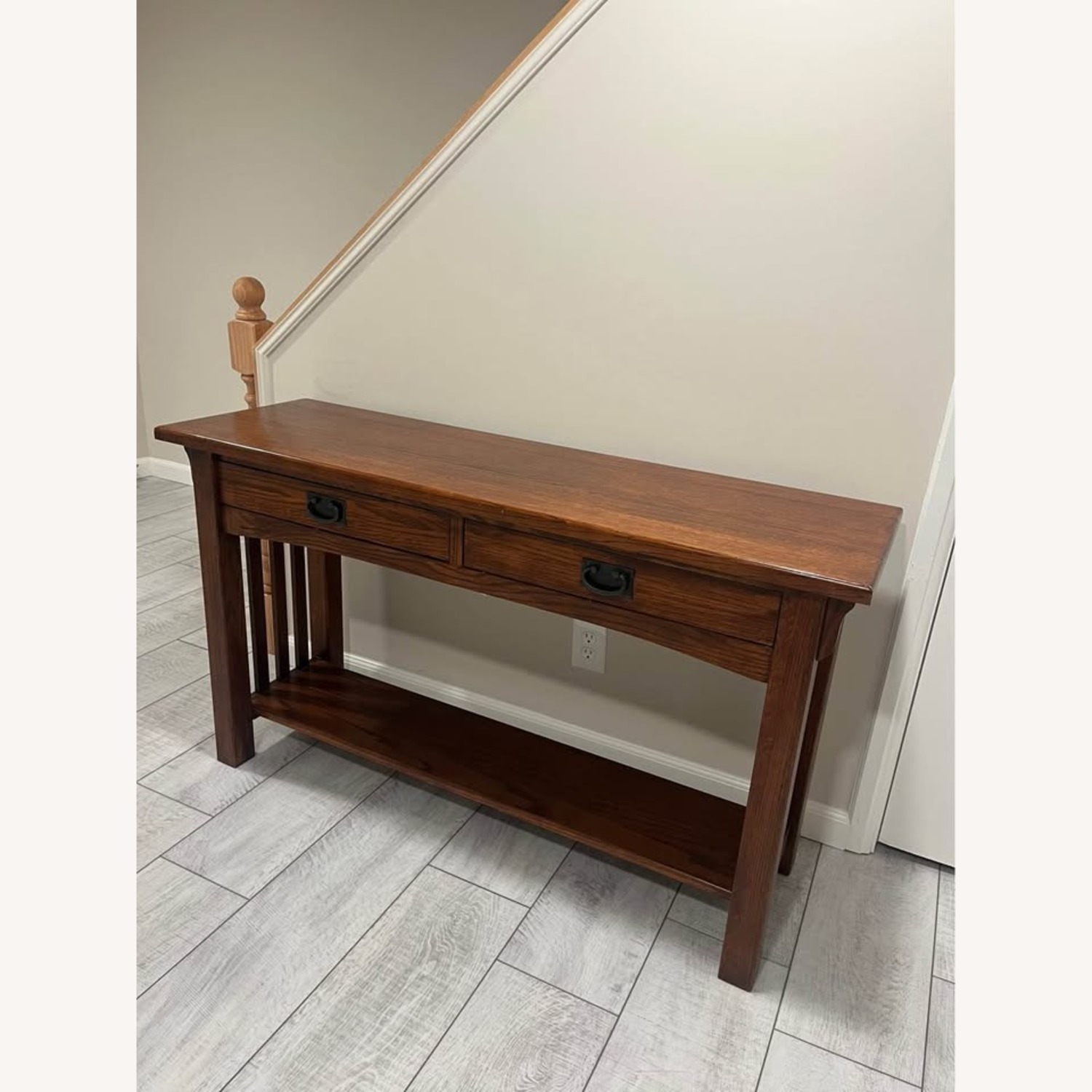 Oak Console Table - image-2