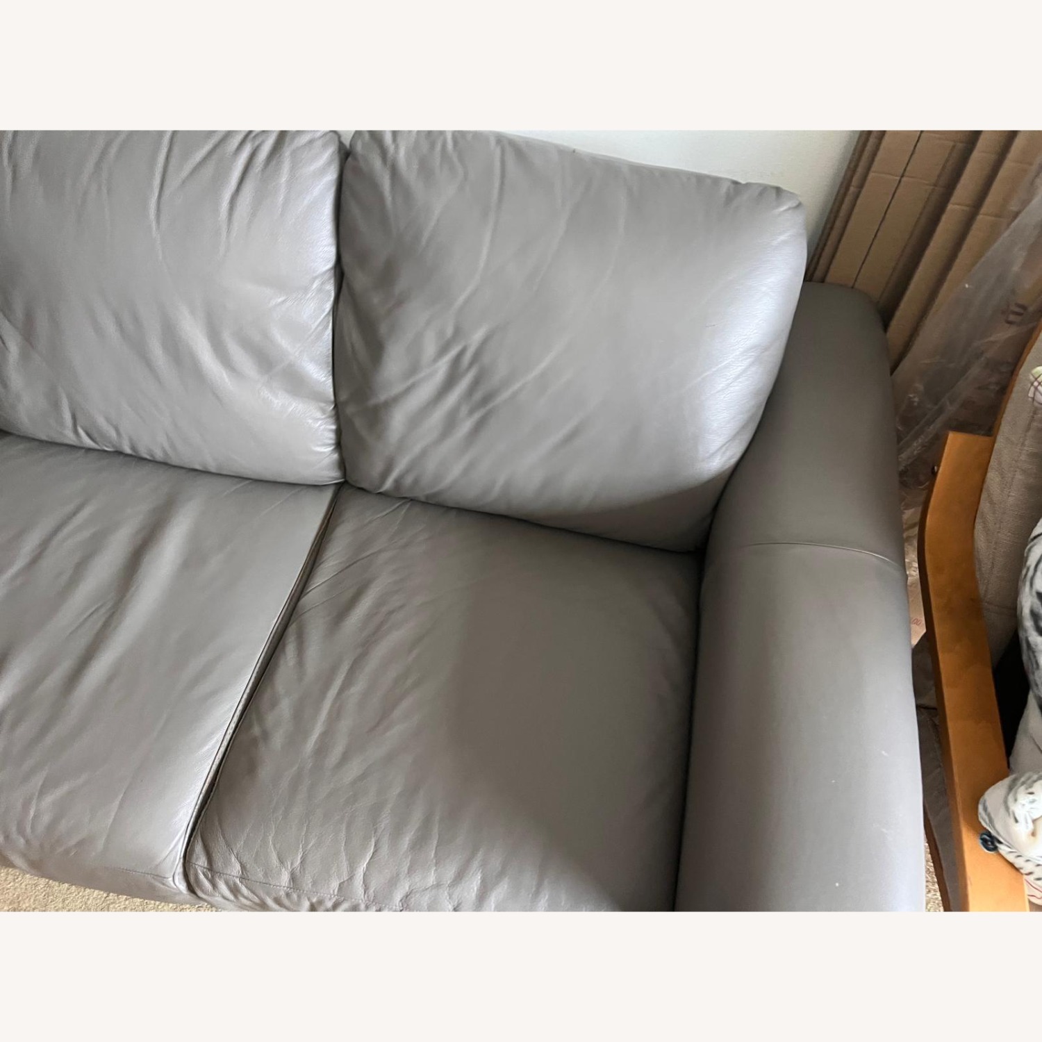 Raymour & Flanigan Dark Gray 3+ Seater Sofa - image-4