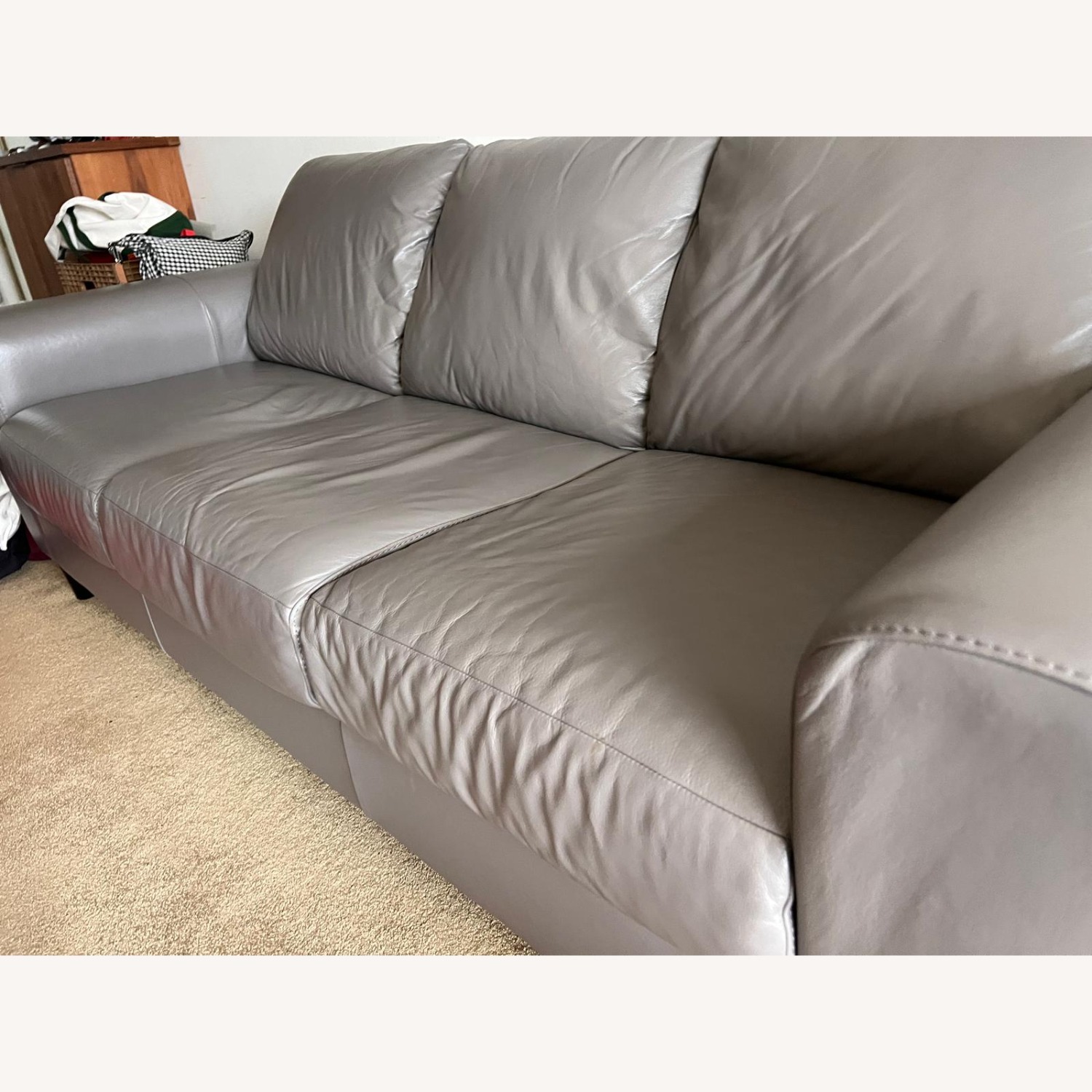 Raymour & Flanigan Dark Gray 3+ Seater Sofa - image-3