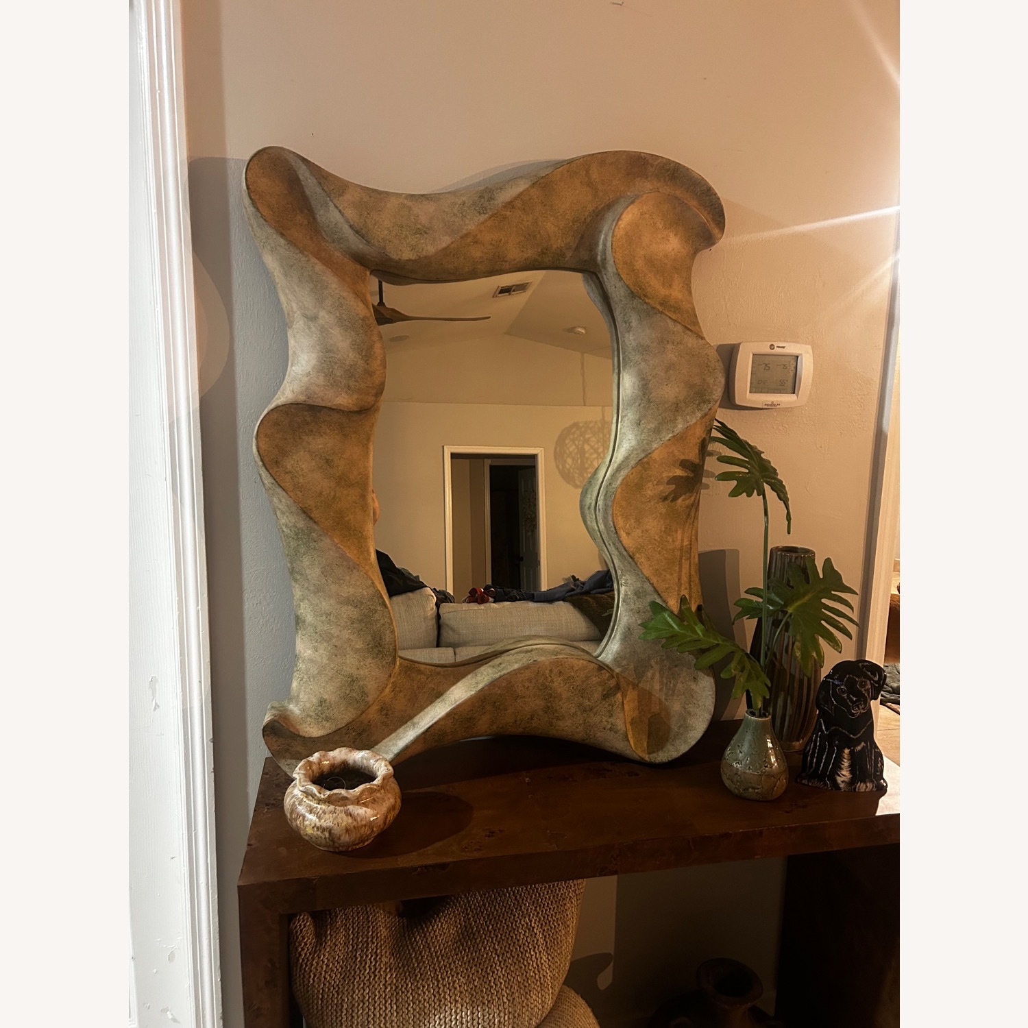  Vintage David Marshall Concrete Wall Mirror - image-3