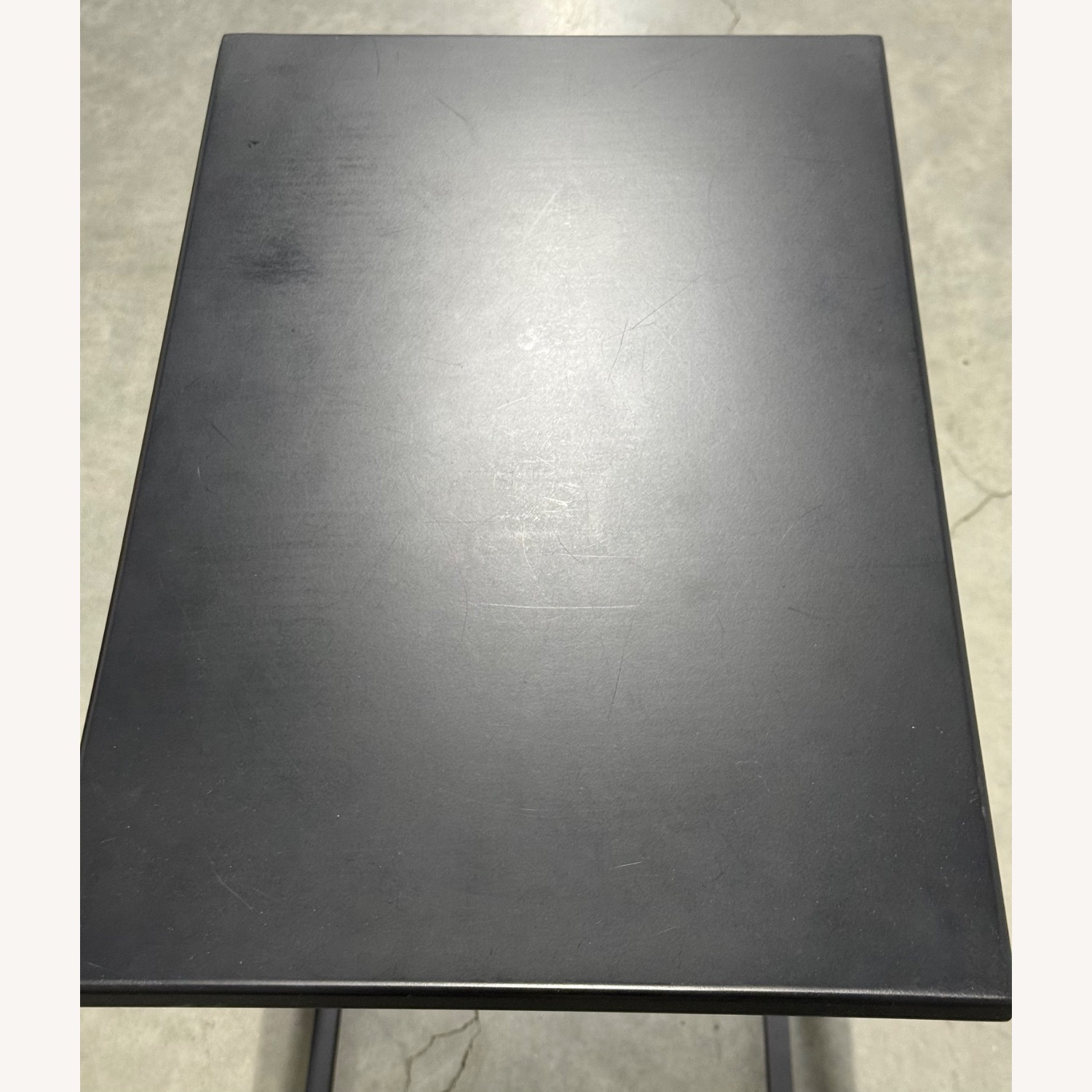 Room & Board Slim C-shaped Table in Natural Steel - image-4