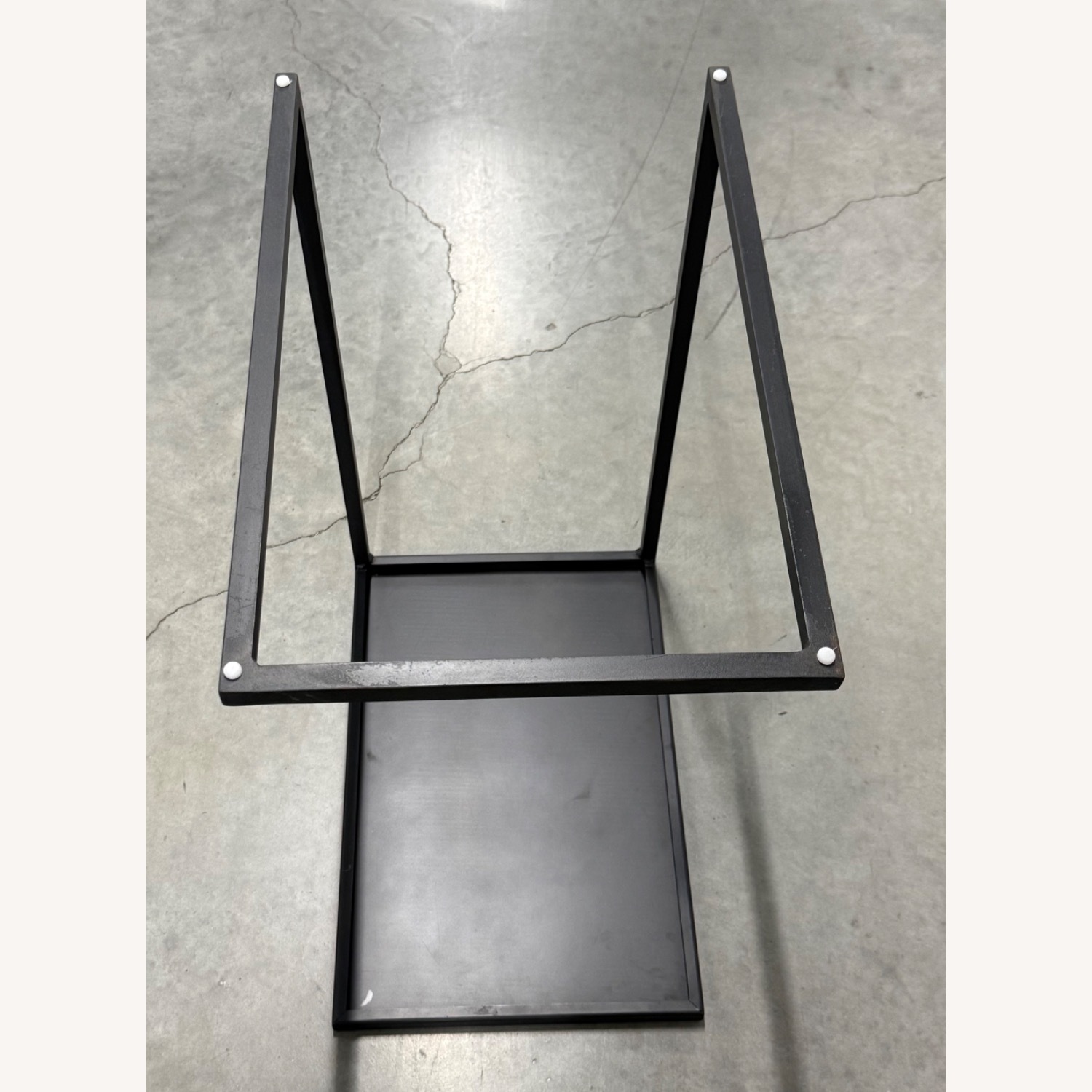 Room & Board Slim C-shaped Table in Natural Steel - image-5