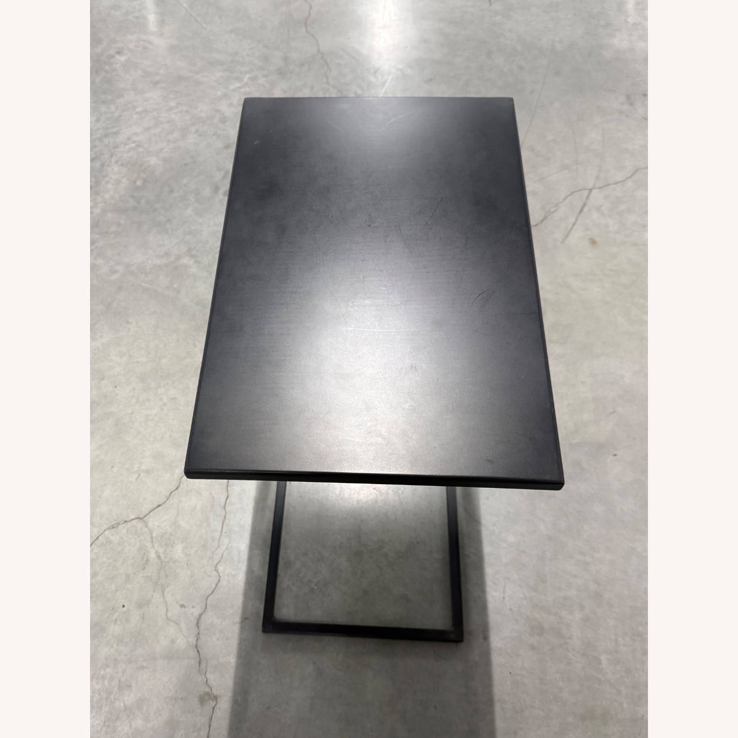 Room & Board Slim C-shaped Table in Natural Steel - image-1